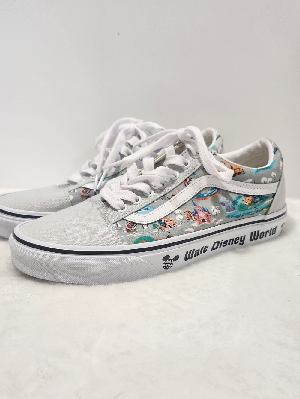 Vans Old Skool Walt Disney 50th Anniversary Park Map Sneakers Mens 8 Womens 9.5 - Picture 2 of 14